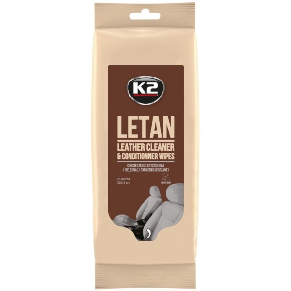 K2 Letan Wipes Servetele Umede Curatat Piele 24 Buc K210